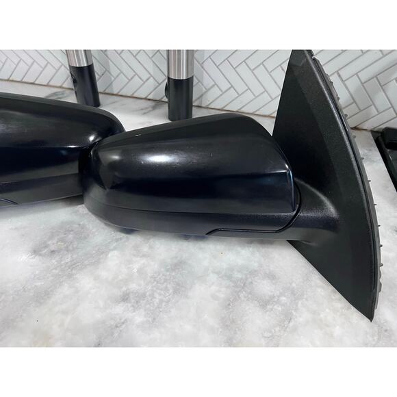 GM OEM Side Mirror Pair LH RH Black Power Non-Heated Fits 08-09 G8 11-13 Caprice - Picture 2 of 16
